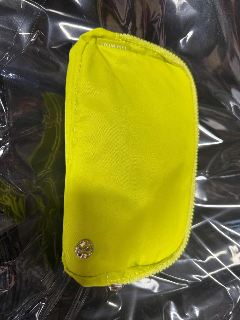 lululemon athletica Bright Neon Yellow Zip Pouch